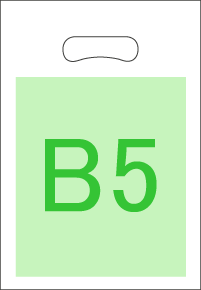PEバッグ　B5サイズ（250×360mm）